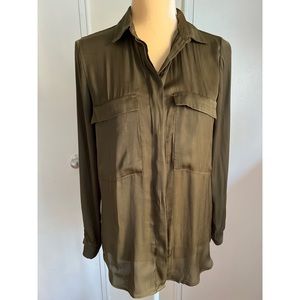 Zara satin shirt.